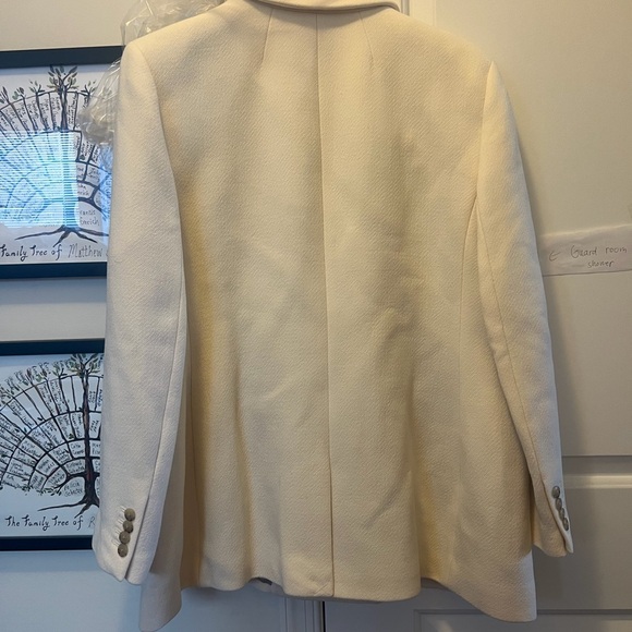 J. Crew Women's Cream Blazer Coat - Picture 3 of 4